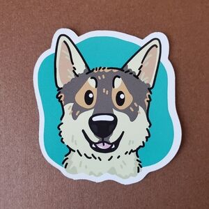 5-Pack Dogcember Northern Inuit Dog 3" Vinyl Die-Cut Stickers By Mattoodles